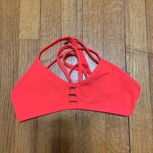 Hot pink colored jolyn swim top. No padding and only one once.